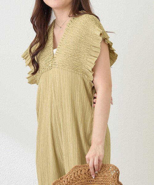 セール】シャーリングサロペット（ワンピース）｜Remind me and