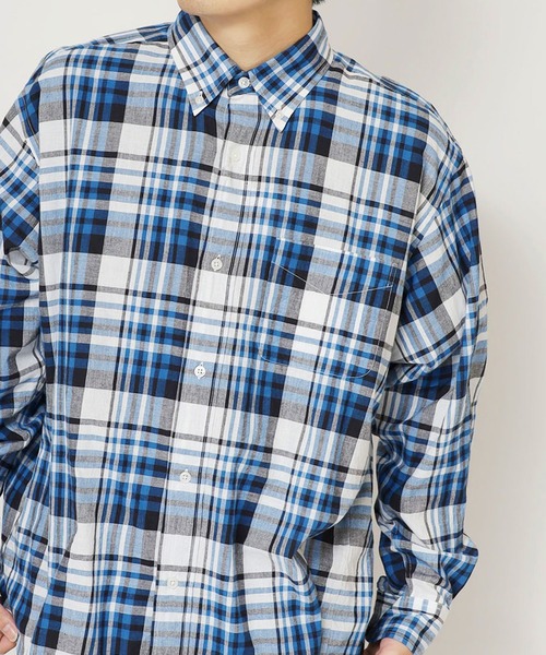 SERO/セロ B.D WIDE SHIRT MADRAS CHECK マドラスチェックシャツ
