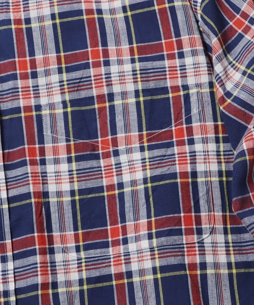 SERO(セロ)の「SERO/セロ B.D WIDE SHIRT MADRAS CHECK マドラスチェックシャツ ビッグシルエット(シャツ/ブラウス・レディース・ブルー・15 )」の15枚目の写真