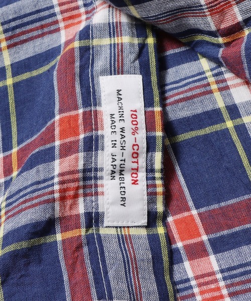 SERO(セロ)の「SERO/セロ B.D WIDE SHIRT MADRAS CHECK マドラスチェックシャツ ビッグシルエット(シャツ/ブラウス・レディース・ブルー・15 )」の16枚目の写真