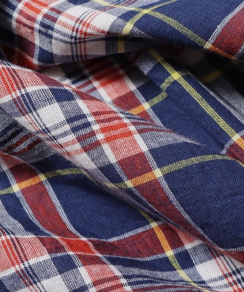 SERO(セロ)の「SERO/セロ B.D WIDE SHIRT MADRAS CHECK マドラスチェックシャツ ビッグシルエット(シャツ/ブラウス・レディース・ブルー・15 )」の19枚目の写真