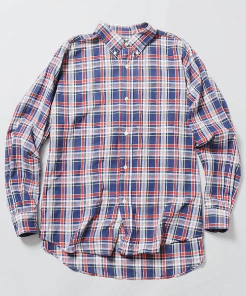 SERO(セロ)の「SERO/セロ B.D WIDE SHIRT MADRAS CHECK マドラスチェックシャツ ビッグシルエット(シャツ/ブラウス・レディース・ブルー・15 )」の22枚目の写真