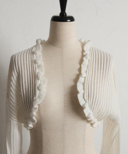 カーディガン TRANSPARENT BOLERO ボレロ レディース シアーショートボレロ / Sheer Short Bolero（カーディガン