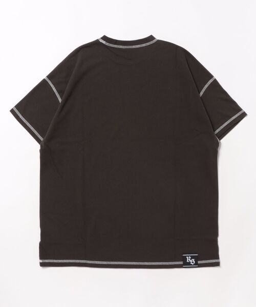 ANAP GｉRL（アナップガール）の「ANAPR+S ステッチ付き カスレ プリント Tシャツ【ユニセックス】（Tシャツ/カットソー・キッズ・ネイビー/ホワイト/ブラック系その他・XS/M/S）」の12枚目の写真