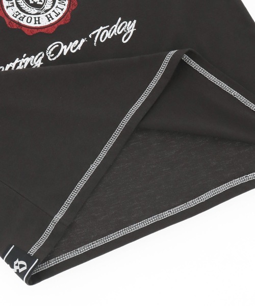 ANAP GｉRL（アナップガール）の「ANAPR+S ステッチ付き カスレ プリント Tシャツ【ユニセックス】（Tシャツ/カットソー・キッズ・ネイビー/ホワイト/ブラック系その他・XS/M/S）」の21枚目の写真