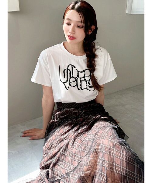 RESEXXY(リゼクシー)の「スタッズロゴTシャツ(Tシャツ/カットソー・レディース・イエロー/レッド/ホワイト/ブラック・FREE)」の16枚目の写真