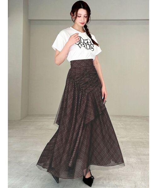 RESEXXY(リゼクシー)の「スタッズロゴTシャツ(Tシャツ/カットソー・レディース・イエロー/レッド/ホワイト/ブラック・FREE)」の17枚目の写真