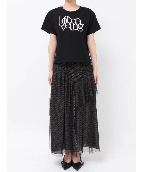 RESEXXY(リゼクシー)の「スタッズロゴTシャツ(Tシャツ/カットソー・レディース・イエロー/レッド/ホワイト/ブラック・FREE)」の5枚目の写真