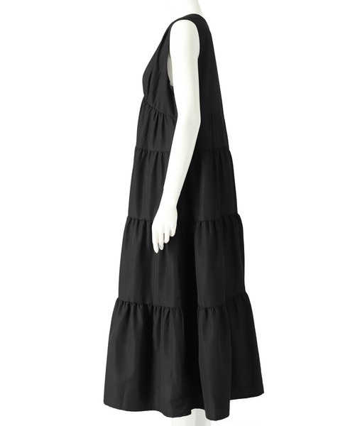 セール】ティアード ロング ノースリーブ ワンピース