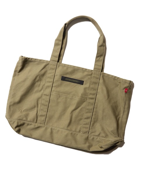 VIRGOwearworks（ヴァルゴウェアワークス）の「RMOR CANVAS TOTE BAG（トートバッグ・メンズ・オリーブドラブ/ブラック・FREE）」の2枚目の写真