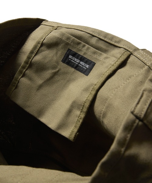 VIRGOwearworks（ヴァルゴウェアワークス）の「RMOR CANVAS TOTE BAG（トートバッグ・メンズ・オリーブドラブ/ブラック・FREE）」の6枚目の写真
