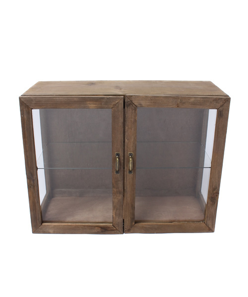 Salyu！両開きキャビネット Old garden house】ガラス両開き