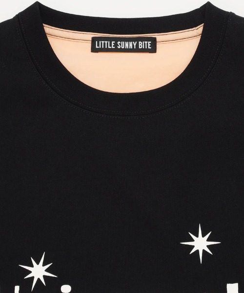Little sunny bite(リトルサニーバイト)の「littlesunnybite/リトルサニーバイト/32 big tee(Tシャツ/カットソー・レディース・ブラック/ホワイト・M/S)」の7枚目の写真