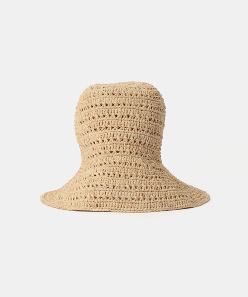 plage（プラージュ）の「RAFFIA KAGIAMI ハット（ハット・レディース・ベージュ・FREE）」の4枚目の写真