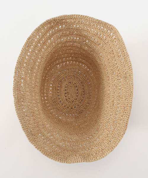 plage（プラージュ）の「RAFFIA KAGIAMI ハット（ハット・レディース・ベージュ・FREE）」の6枚目の写真
