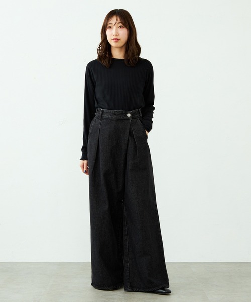 GISELe 10月号掲載】atelier SOMETHING WRAP WIDE PANTS