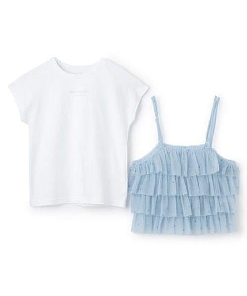 kate spade new york kids(ケイトスペードニューヨーク)の「ガールズ チュールビスチェ&Tシャツセット(アンサンブル・キッズ・サックスブルー/ブラック・150cm/140cm/160cm)」の12枚目の写真