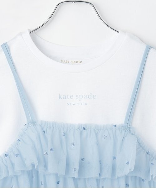 kate spade new york kids(ケイトスペードニューヨーク)の「ガールズ チュールビスチェ&Tシャツセット(アンサンブル・キッズ・サックスブルー/ブラック・150cm/140cm/160cm)」の3枚目の写真