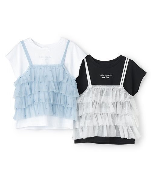 kate spade new york kids(ケイトスペードニューヨーク)の「ガールズ チュールビスチェ&Tシャツセット(アンサンブル・キッズ・サックスブルー/ブラック・150cm/140cm/160cm)」の10枚目の写真
