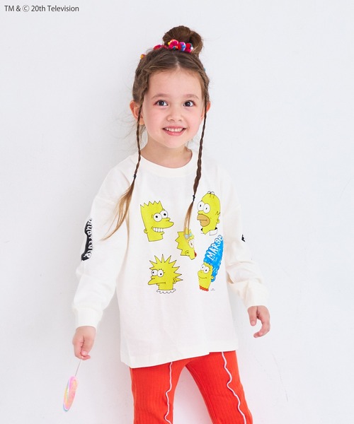 The Simpsons(ザ・シンプソンズ)の「【The Simpsons】別注L/S Tee(Tシャツ/カットソー・キッズ・ブラック/ラベンダー/ホワイト・150/110/100/90/80/140/130/120)」の2枚目の写真
