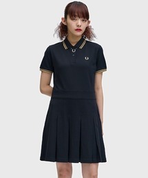 FRED PERRY（フレッドペリー）の「Tipped Pleated Tennis Dress／ティップラインプリーツテニスワンピース（ワンピース）」