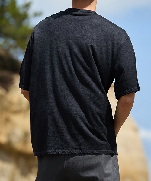 ICEBREAKER（アイスブレーカー）の「icebreaker / アイスブレーカー：別注 U Merino 150 Vintage Dye SS Tee：ONLYARK-2-2503[STD]（Tシャツ/カットソー・メンズ・ダークネイビー/グレー系その他・M/L）」の3枚目の写真