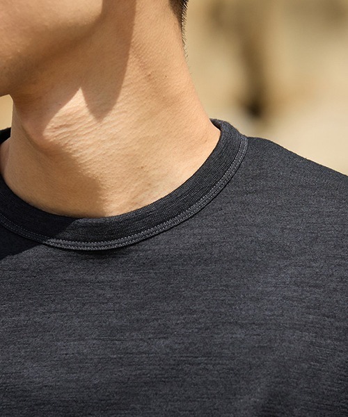 ICEBREAKER（アイスブレーカー）の「icebreaker / アイスブレーカー：別注 U Merino 150 Vintage Dye SS Tee：ONLYARK-2-2503[STD]（Tシャツ/カットソー・メンズ・ダークネイビー/グレー系その他・M/L）」の4枚目の写真