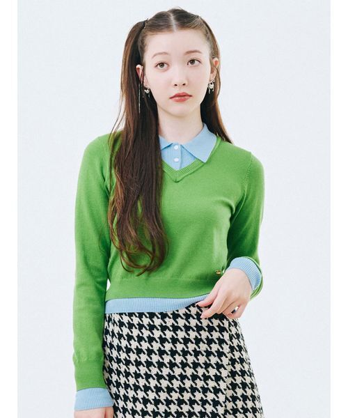 lily brown 新品 レイヤードヴィンテージシャツ 2024 lily brown 新品 レイヤードヴィンテージシャツ 2024 lily brown