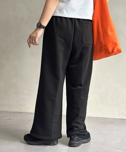 U.S. POLO ASSN.（ユーエスポロアッスン）の「【U.S. POLO ASSN. 】ワイドスウェットパンツ（その他パンツ・レディース・ブラック/グレー・MEDIUM/SMALL）」の5枚目の写真