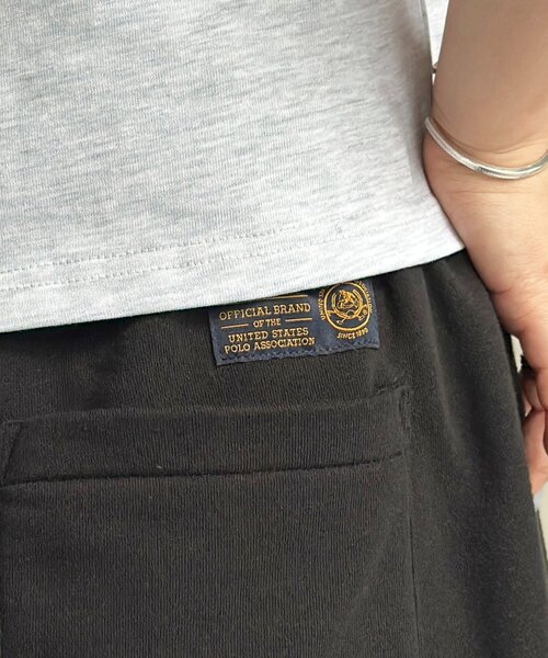 U.S. POLO ASSN.（ユーエスポロアッスン）の「【U.S. POLO ASSN. 】ワイドスウェットパンツ（その他パンツ・レディース・ブラック/グレー・MEDIUM/SMALL）」の10枚目の写真