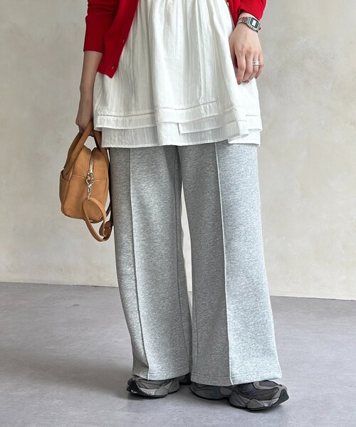 U.S. POLO ASSN.（ユーエスポロアッスン）の「【U.S. POLO ASSN. 】ワイドスウェットパンツ（その他パンツ・レディース・ブラック/グレー・MEDIUM/SMALL）」の14枚目の写真