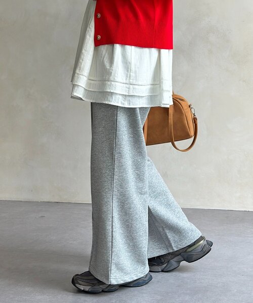 U.S. POLO ASSN.（ユーエスポロアッスン）の「【U.S. POLO ASSN. 】ワイドスウェットパンツ（その他パンツ・レディース・ブラック/グレー・MEDIUM/SMALL）」の15枚目の写真