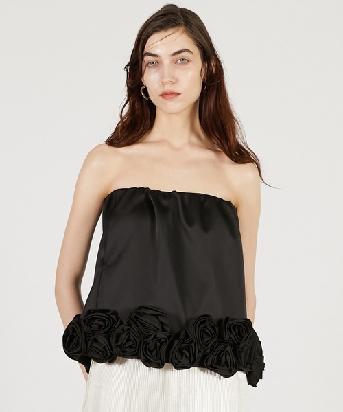 PRANK PROJECT（プランクプロジェクト）の「ローズミニスカート / Rose Mini Skirt（スカート・レディース・ブラック/マルチ/ボルドー・FREE）」の9枚目の写真