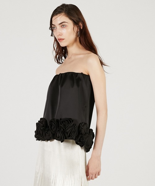 PRANK PROJECT（プランクプロジェクト）の「ローズミニスカート / Rose Mini Skirt（スカート・レディース・ブラック/マルチ/ボルドー・FREE）」の10枚目の写真