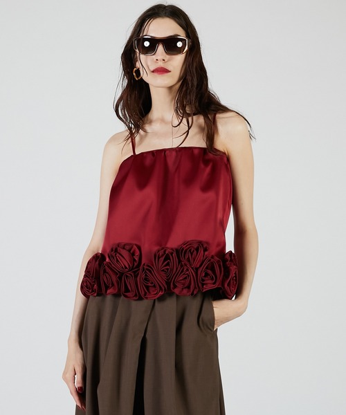 PRANK PROJECT（プランクプロジェクト）の「ローズミニスカート / Rose Mini Skirt（スカート・レディース・ブラック/マルチ/ボルドー・FREE）」の13枚目の写真