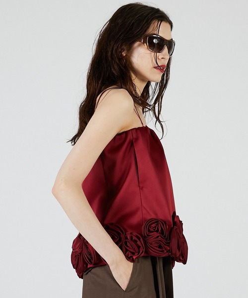 PRANK PROJECT（プランクプロジェクト）の「ローズミニスカート / Rose Mini Skirt（スカート・レディース・ブラック/マルチ/ボルドー・FREE）」の15枚目の写真