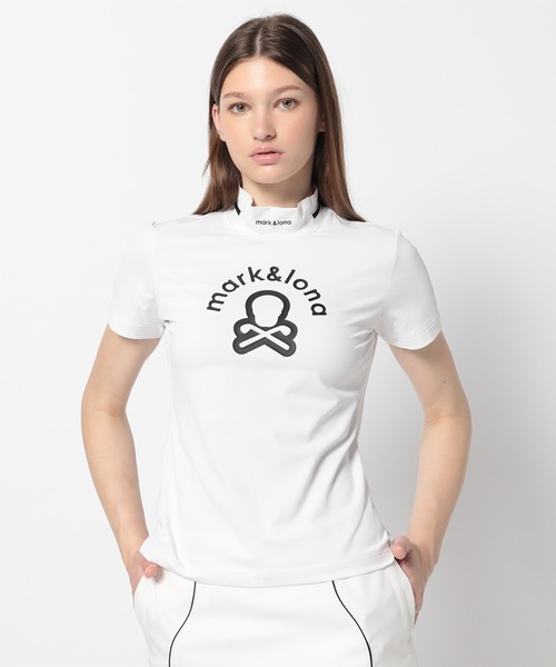 MARK & LONA(マークアンドロナ)の「Ever Motion Mock Neck | WOMEN(Tシャツ/カットソー・レディース・ブラック/ホワイト/イエロー・38)」の1枚目の写真