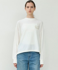 ミニガーゼ裏毛モックネックプルオーバー