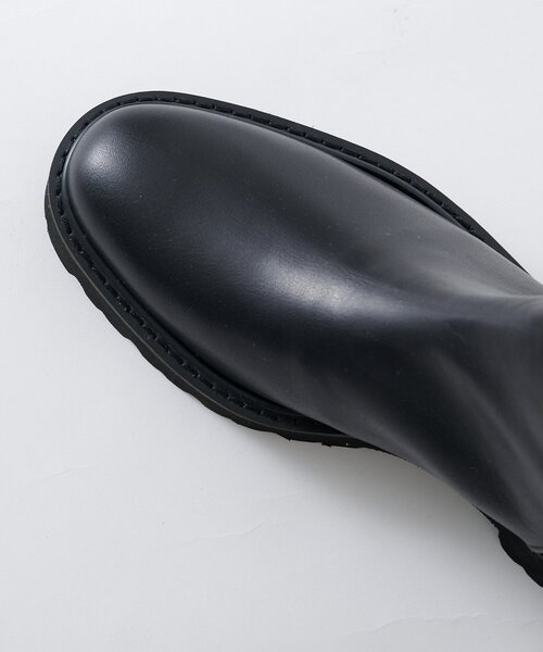 Whim Gazette（ウィムガゼット）の「【Hoaw.】バックZIPショートブーツ（ブーツ・レディース・ベージュ/ブラック・36/39/38/37）」の10枚目の写真