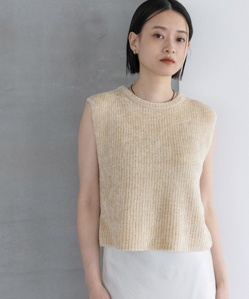 【定価28,000円】 MBハイエンドニットブレザー Sサイズ 美品 セール】【WEB限定】フェザー配色襟付ニット[大人 可愛い