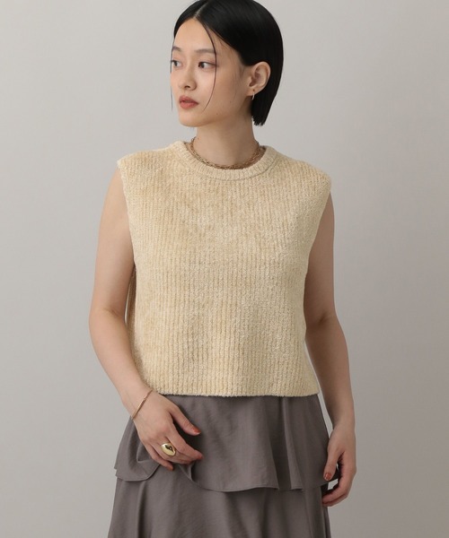 セール】フェザーノースリーブニット（ニット/セーター）｜A