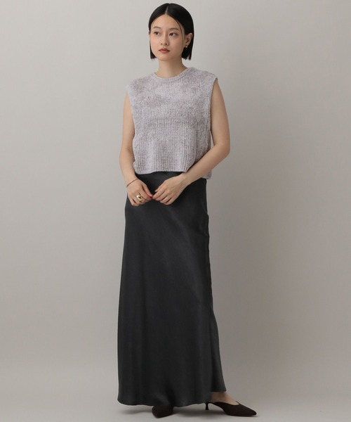 A part by（アパートバイ）の「フェザーノースリーブニット（ニット/セーター・レディース・ライトグレー/ブラウン/アイボリー・FREE）」の20枚目の写真