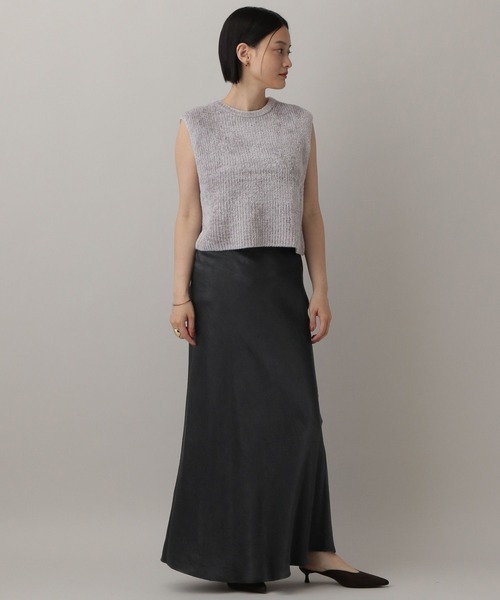 A part by（アパートバイ）の「フェザーノースリーブニット（ニット/セーター・レディース・ライトグレー/ブラウン/アイボリー・FREE）」の22枚目の写真