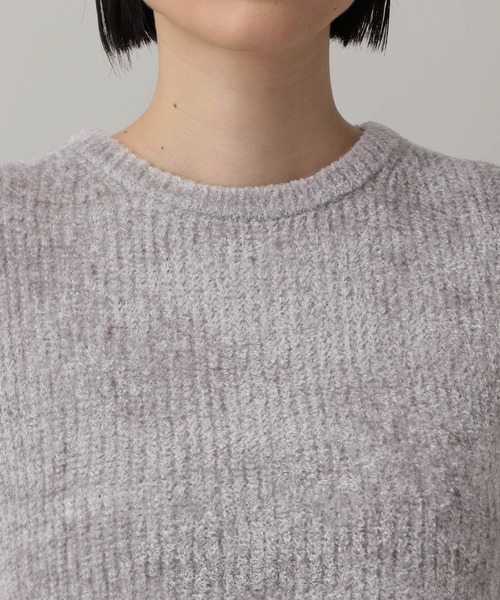 A part by（アパートバイ）の「フェザーノースリーブニット（ニット/セーター・レディース・ライトグレー/ブラウン/アイボリー・FREE）」の18枚目の写真