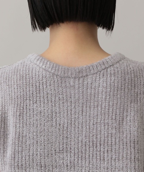 A part by（アパートバイ）の「フェザーノースリーブニット（ニット/セーター・レディース・ライトグレー/ブラウン/アイボリー・FREE）」の11枚目の写真