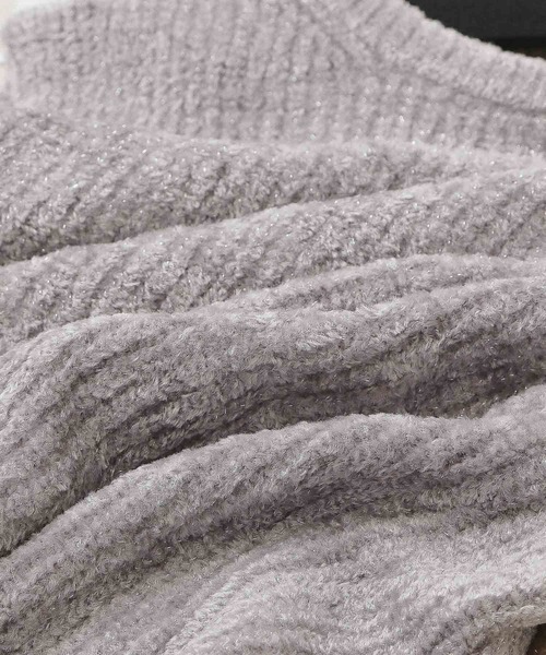 A part by（アパートバイ）の「フェザーノースリーブニット（ニット/セーター・レディース・ライトグレー/ブラウン/アイボリー・FREE）」の12枚目の写真