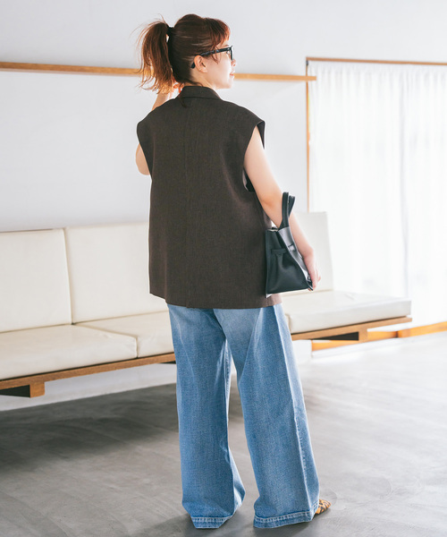 メランジダブルブレストジレ（ベスト）｜Spick & Span（スピック