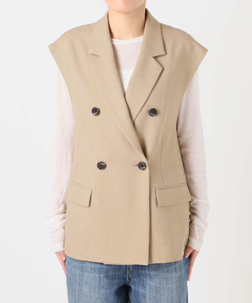 セール】メランジダブルブレストジレ（ベスト）｜Spick & Span