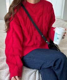 nelliy. | カラーケーブルニット(ニット/セーター)