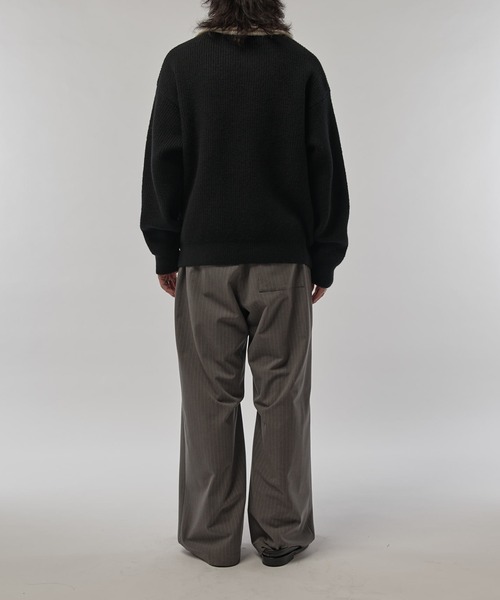 CULLNI(クルニ)の「【CULLNI/クルニ】ハーフZIPニット(ニット/セーター・メンズ・ブルー/ブラック/グレー系その他・1/2)」の18枚目の写真